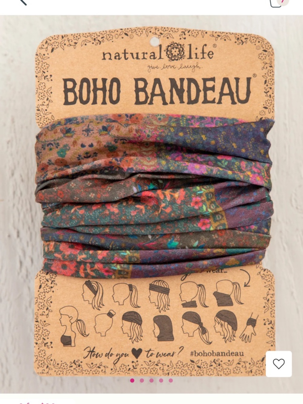 NWT Natural Life Boho Bandeau 🤎